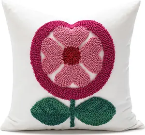 Подушка из холста с вышивкой, комплект декоративных подушек для дивана в гостиной. ANTCOOL