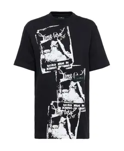 Футболка с повторяющимся графическим принтом John Richmond, черный