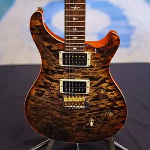 СНИЖЕНО! PRS Wood Library Custom 24 Quilt 10-Top с обожженным кленовым листом 0356346