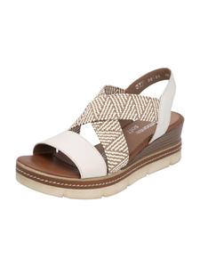 Remonte Сандалии на танкетке бежевого цвета