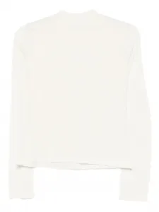 Шелковая футболка с длинными рукавами Max Mara, белый