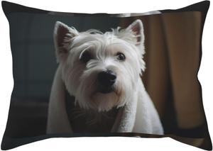 Pevtufa Наволочка с принтом "Собака в полотенце" с застёжкой-конвертом Dog Wrapped in Towel 1