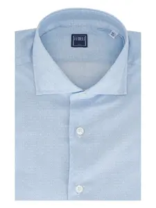 Рубашка с геометрическим принтом Fedeli, синий