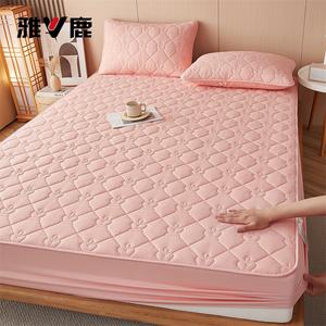 Yalu Простыня на резинке 90х200 см, утолщенная набивная, цвет Crown Light Pink