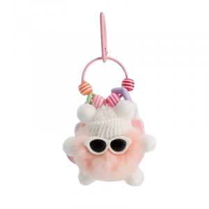 A little tide to play Симпатичные крутые солнцезащитные очки Coal Monster с радужными бусинами куклы плюшевый кулон высота 16см