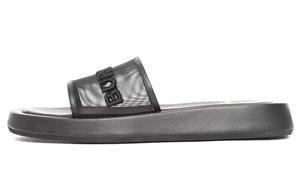 Шлепанцы женские Burberry Embroidered Logo, черный