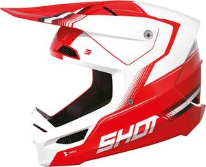 Шлем для мотокросса Race Tracer Shot, красный белый