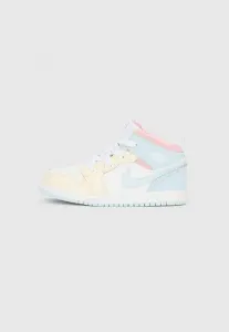 Jordan 1 mid унисекс высокие кроссовки Jordan, Half Blue/Pale Ivory/White/Med Soft Pink/Vapor Green