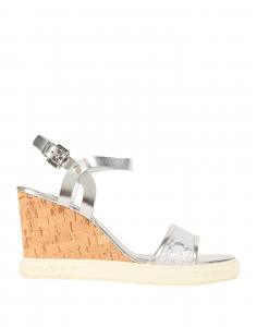 Сандалии Casadei, серебряный