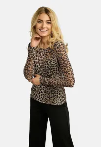 Блестящая блузка с длинными рукавами Liberté Essentiel, Lux Leo Diamond Dot