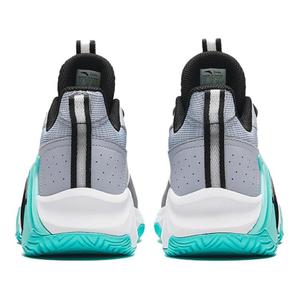 Airspace Противоскользящие Амортизирующие Износостойкие Дышащие Низкие Баскетбольные Кроссовки Antakids, Серый Черный, Туманно-серый/Песчаная буря-2