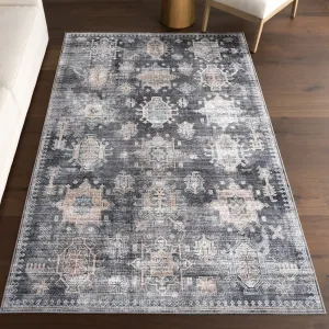 Ковер Philomena Medallion Spill Proof Area Rug nuLOOM, 122x183 см, песчаный серый