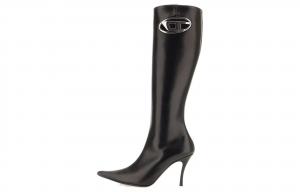 DIESEL Ботинки Venus высокие женские Black на каблуке 9 см