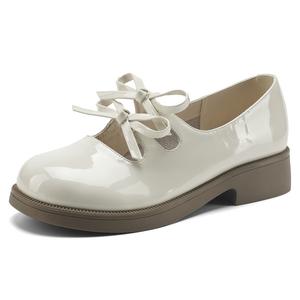 SAFIYA Женские туфли Мэри Джейн на массивном каблуке бежевые, цвет Beige