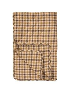 Одеяло с коричневым клетчатым узором коричневого цвета IB Laursen