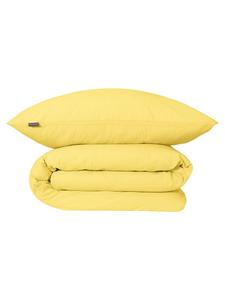 Schiesser Комплект постельного белья из жатой ткани "Лаура" желтого цвета
