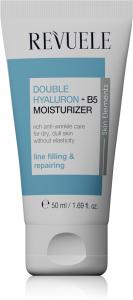 Двойной увлажняющий крем с гиалуроном и витамином B5, разглаживающий морщины Revuele, 50 мл