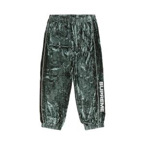 Спортивные брюки Supreme из бархатного бархата, цвет Оливковый