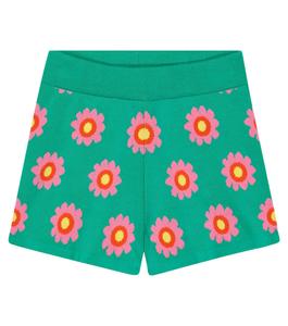 Хлопковые шорты с принтом Stella McCartney Kids, разноцветный