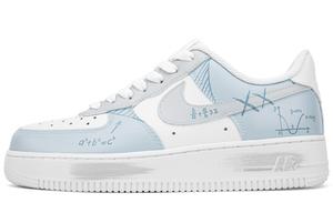 Кроссовки Nike Air Force 1 Skateboarding Shoes Women's Low-top White/blue, синий