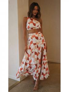 Топ LA Angels Top, цвет Creme/Orange