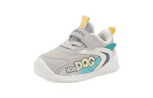 Прочные теплые низкие туфли для малышей BOBDOG, серый/экрю