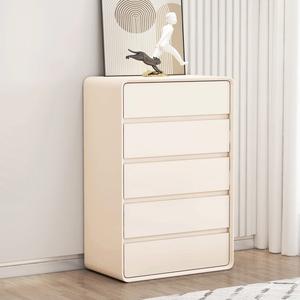 Yu Senyi Комод 60х40х98 см для гостиной и спальни из массива дерева с запеченной краской, 5 ящиков, настенный