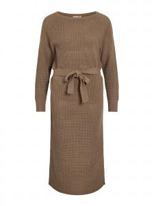 VILA Вязаное платье 'VIBUBBA' в цвете Umbra