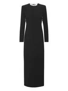 Макси-платье с открытой спиной Rotate Birger Christensen, черный