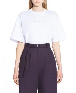 Вышитая футболка Lanvin, белый