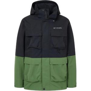 Куртка ветровка утепленная водонепроницаемая мужская Columbia, темно-коричневый, темно-черный