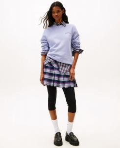 Женская толстовка с круглым вырезом и логотипом Dollar Stack Tommy Jeans, Periwinkle Dusk