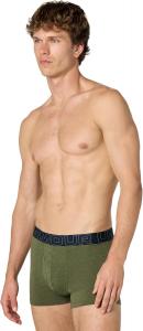 Футболка Under Armour mens 3-pack Performance Cotton Trunks, Boxer Briefs With 3" Inseam, All-day Comfort, Marine Od Green