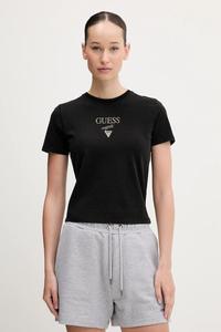 Хлопковая футболка Guess Originals, черный