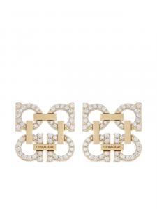 Серьги-клипсы Gancini Ferragamo, золотой