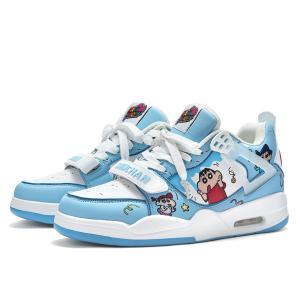Crayon Shinchan Высокие винтажные баскетбольные кроссовки унисекс синие, цвет Blue