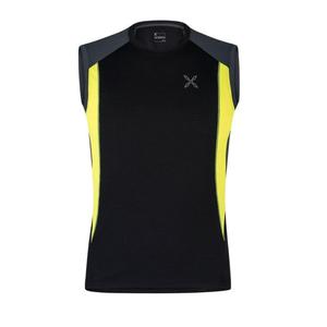 Мужская майка Montura Outdoor Fast - черная/неоново-желтая