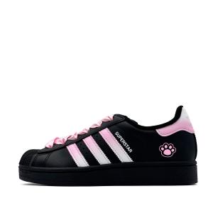 Superstar 2 Pink Claw urban chic стиль нескользящий устойчивый к истиранию низкий верх Adidas Originals, черный