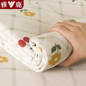 Yalu Простыня 150х230 см из хлопка, тройное утолщение, антибактериальная, цвет Xiaohuanghua
