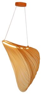 Светодиодный подвесной светильник 60/38/163,5 см Novel, натуральный/дуб