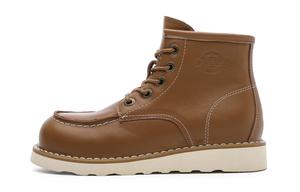 Скользоустойчивые противоударные износостойкие облегченные амортизирующие увеличивающие рост высокие ботинки коричневые детские Dickies, светло-коричневый