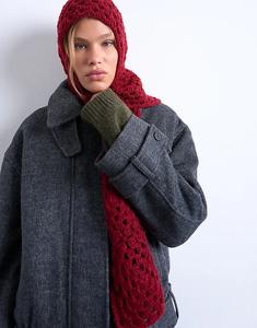 Балаклава крючком Topshop красного цвета