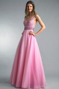 Вечернее платье без рукавов Basix Black Label, розовый