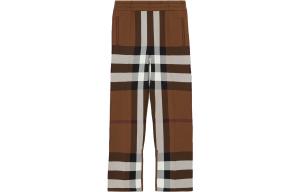 Мужские спортивные брюки в клетку коричневого цвета Burberry, коричневый