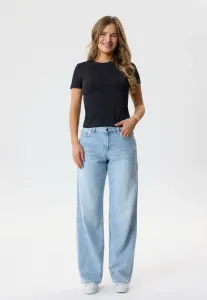 Страза широкие штанины Two Soon, Light Blue Denim