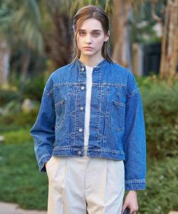 Винтажная джинсовая куртка с воротником-стойкой Dressterior, цвет Blue(092)