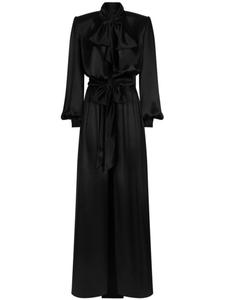 Dolce & Gabbana атласное платье, черный