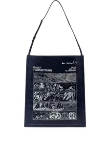 Графичная сумка через плечо Bally, синий