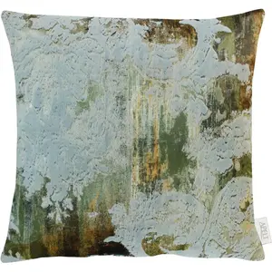 Декоративная подушка Изумруд с наволочкой и наполнителем, 1 штука Apelt, Grün + bedruckt