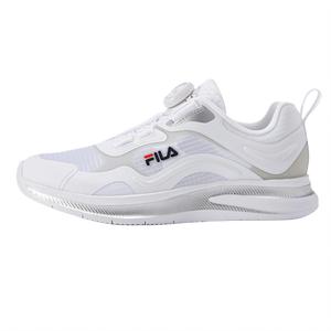 FILA KIDS Скользящая амортизирующая и дышащая низкая детская тренировочная обувь FILA White/Silver Kids'